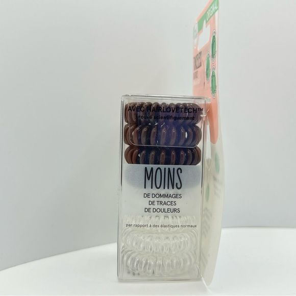 $5 🌸 Invisibobble Original Traceless Hair Ring Multipack Crystal Clear & Brown - Picture 3 of 6